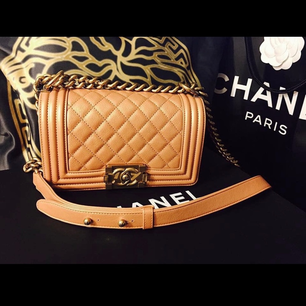 Authentic Chanel boy bag